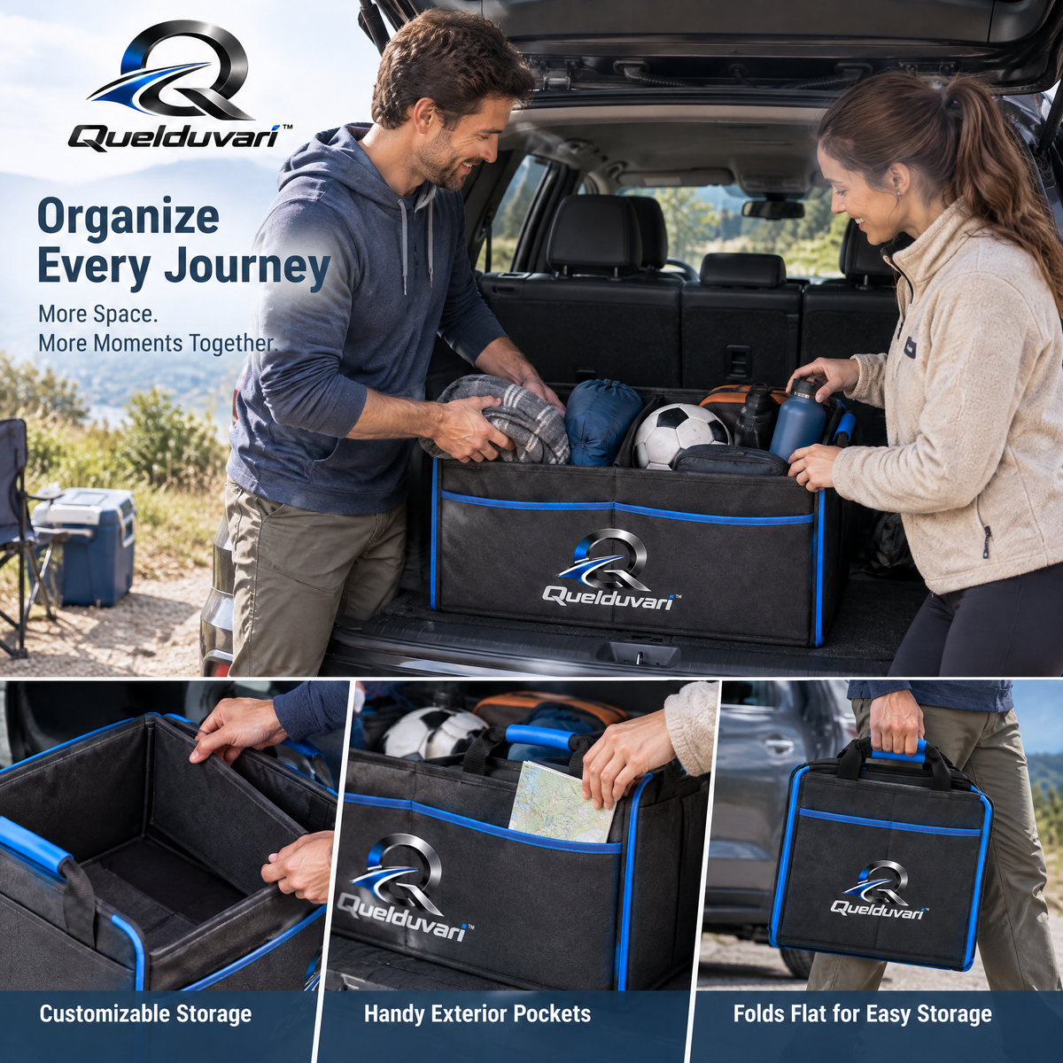 Quelduvari™ TrunkForm Organizer